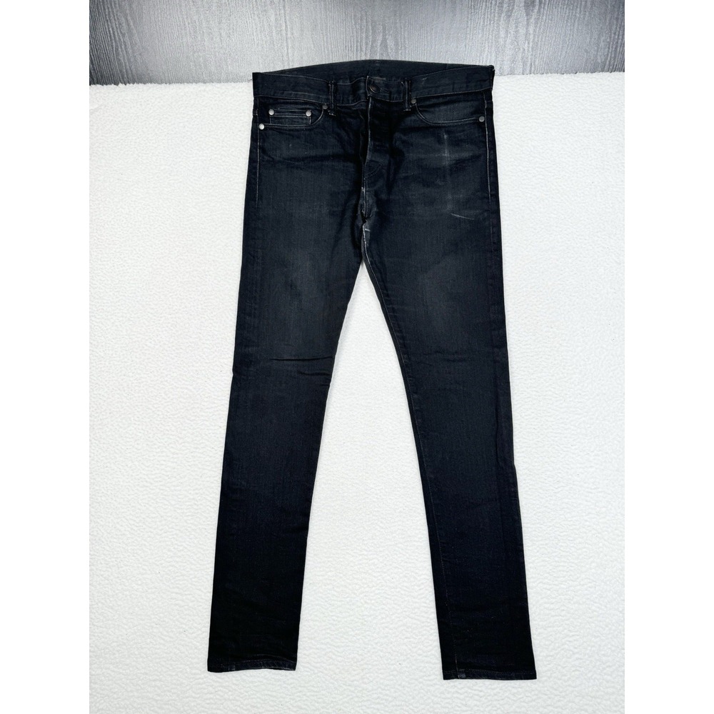 John Elliot Black Denim Jeans Skinny - Made in Japan - size 32 (Fits 34x32)